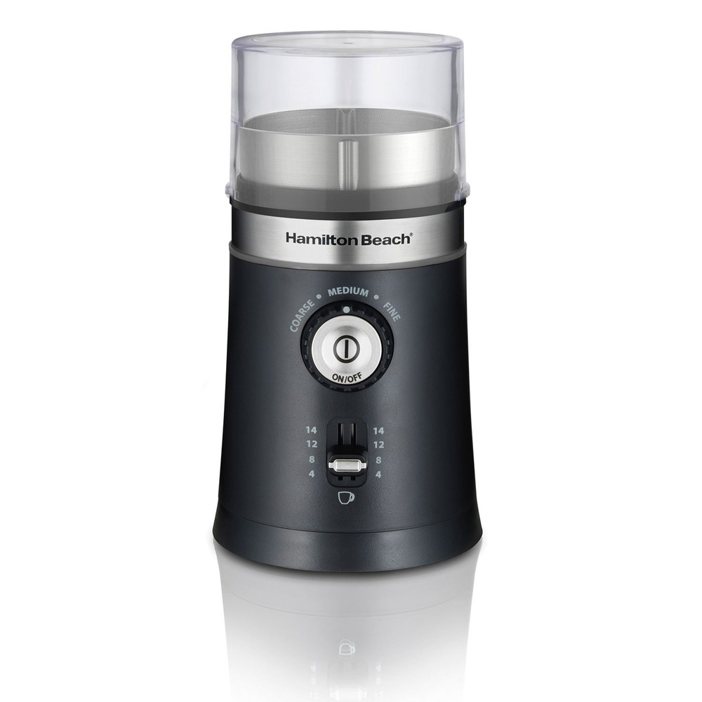 Hamilton Beach Coffee Grinder Custom Grind Black New Open Box 80393FG 14 Cup